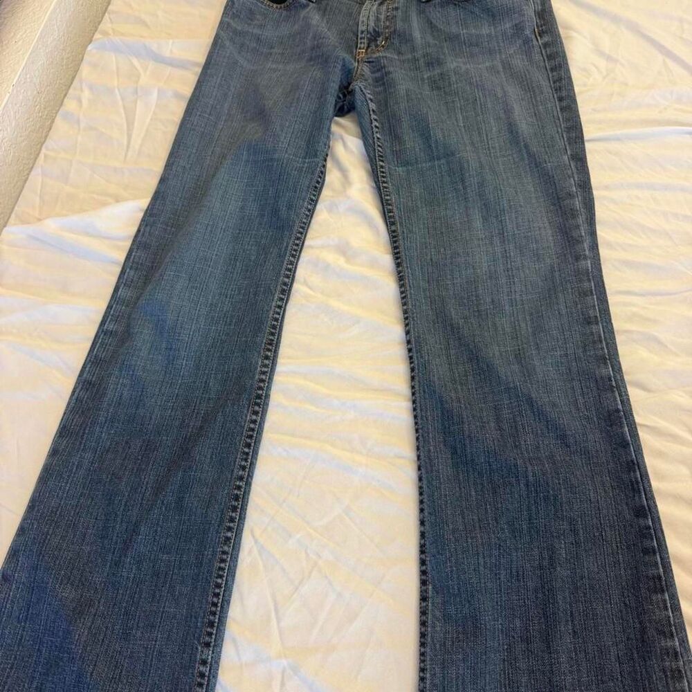 Express Women's Blue and Navy Jeans